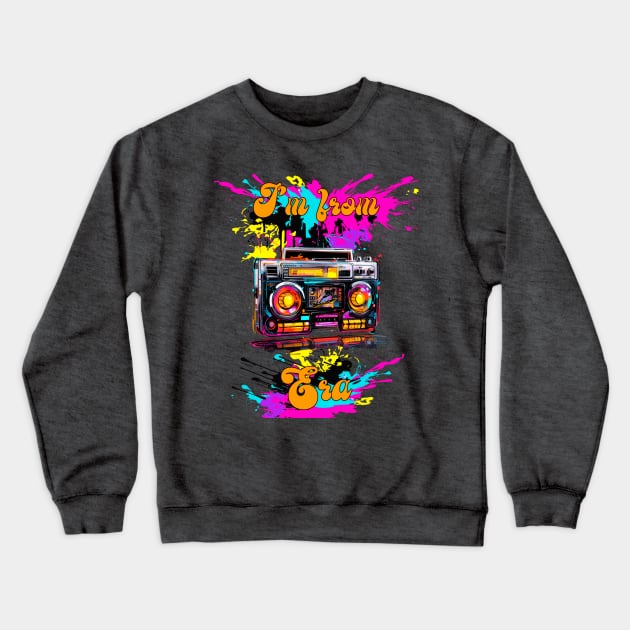 Cassette Player Crewneck Sweatshirt by Warrior Ink